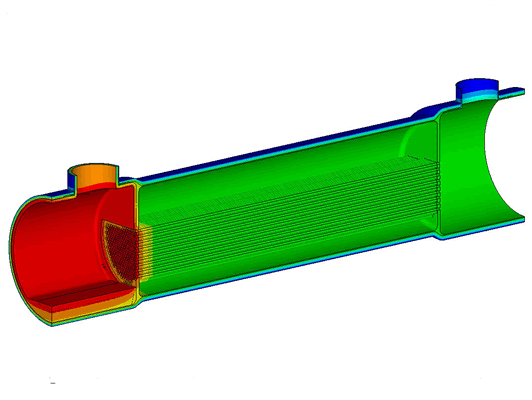 Temperatures in the reactor effluent cooler